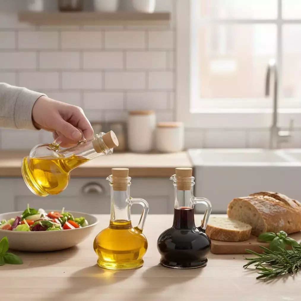 پاشاباغچه اولیویا ظرف آبلیمو و روغن 2 عددی 260 سی سی gb (80109)