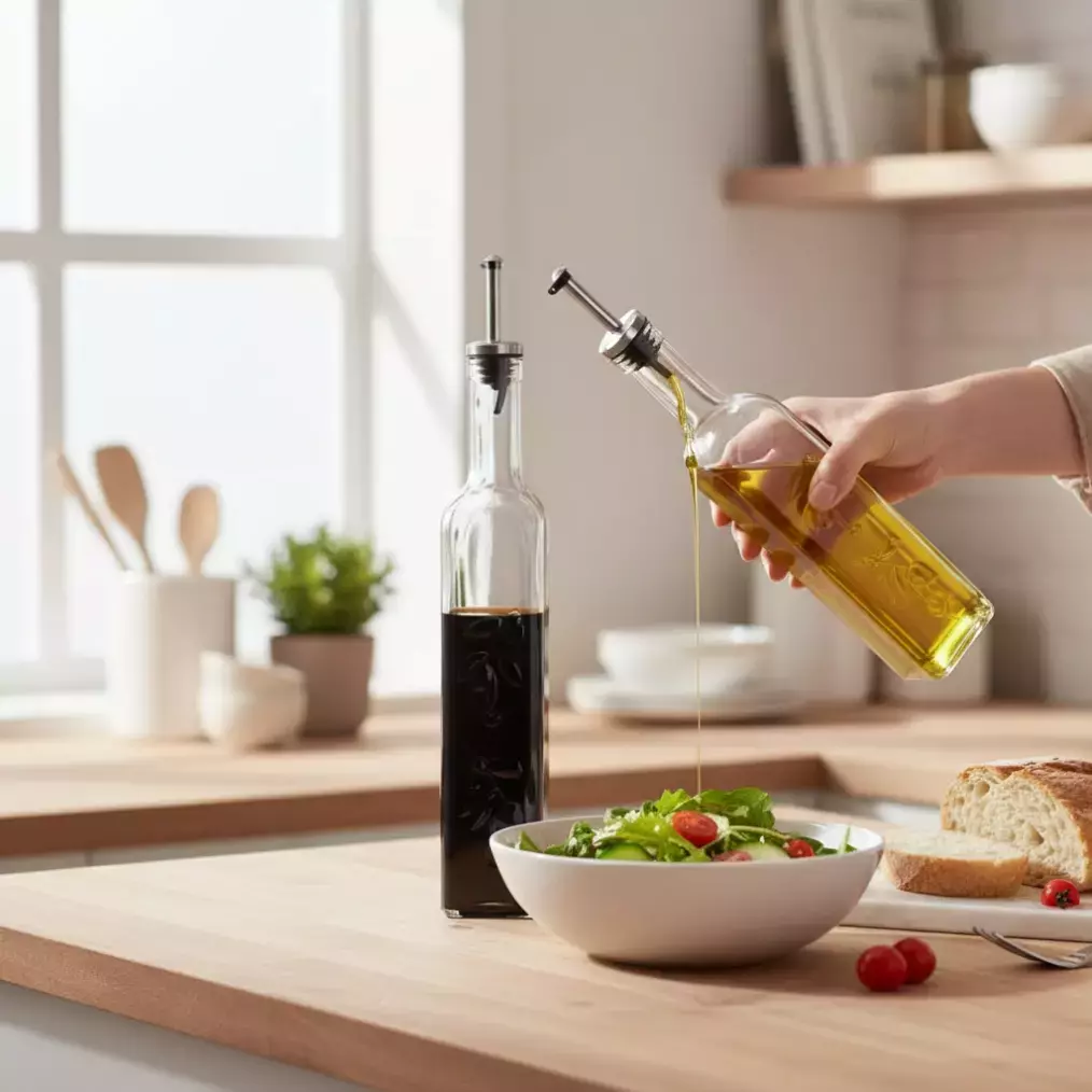 پاشاباغچه هوم مید شیشه روغن وسرکه 2 عددی 500 سی سی (80229) gb