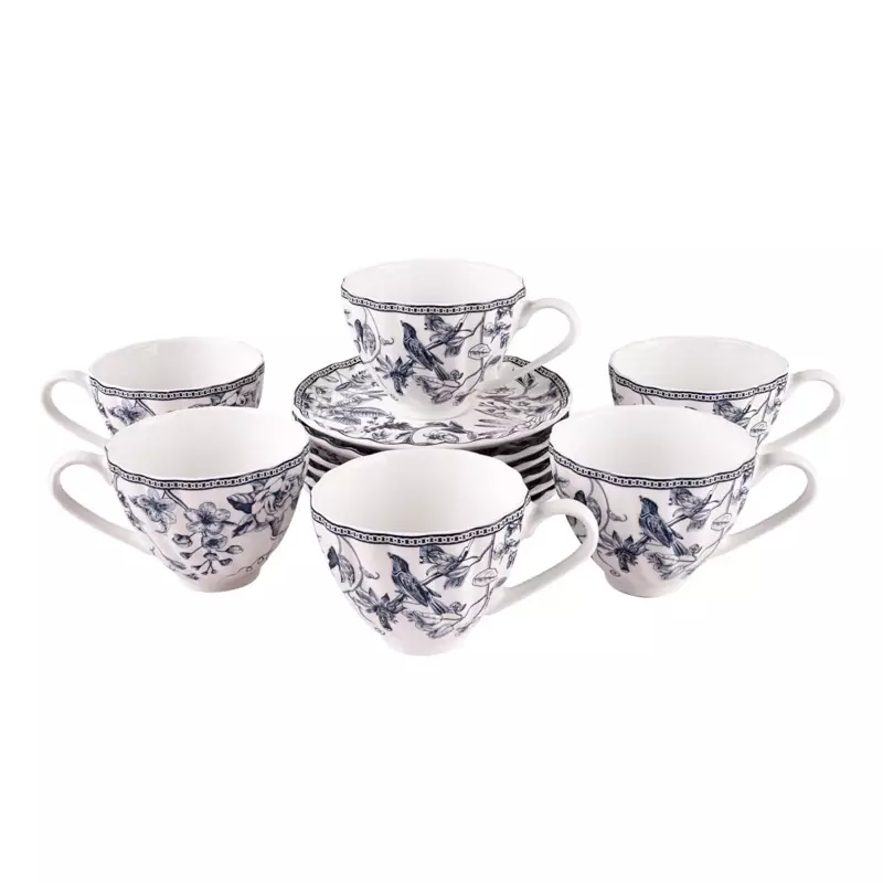 ست چایخوری طرح LOTUS مدل ( 4 ) GK701108-1