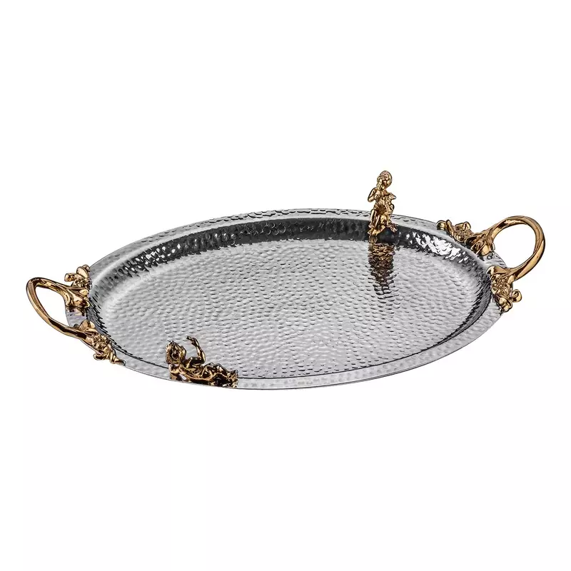 ظروف استیل سینی بیضی کوچک Angel مدل GK806104 ( 8)