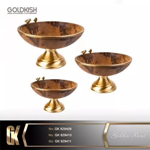 میوه خوری پایه دار کوچک WOOD مدل GK829409