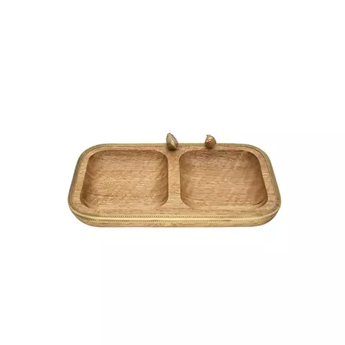 اردوخوری مستطیل 2 تایی چوبی مدل GK829422