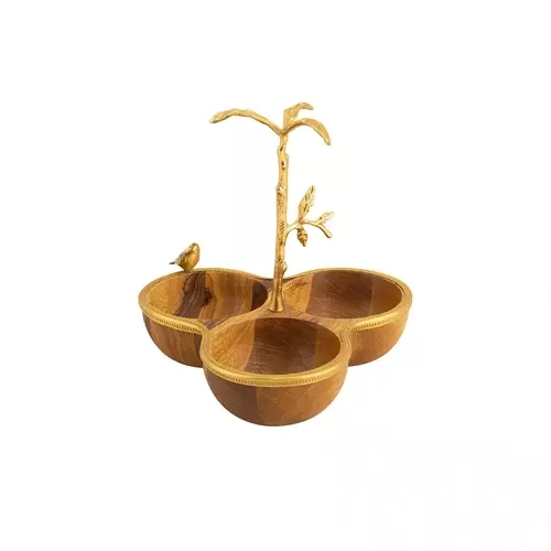 اردوخوری سه تایی چوبی مدل GK829521