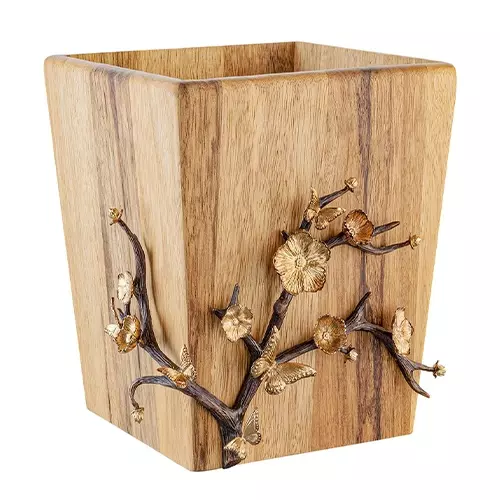 سطل زباله چوبی butterfly wood مدل GK 829826