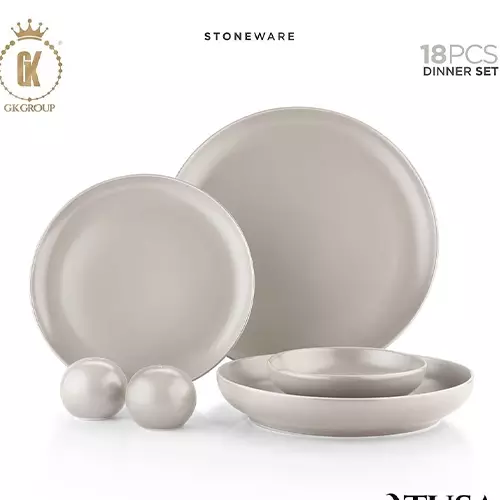 ست غذاخوری 18 پارچه بژ مات ATUSA مدل GK748401-3