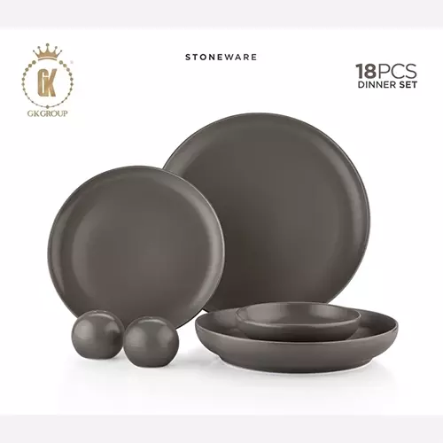 ست غذاخوری 18 پارچه ذغالی مات ATUSA مدل GK748401-4