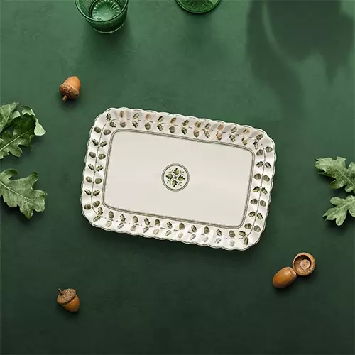 دیس مستطیل کوچک طرح Roysa مدل  GK701131-2