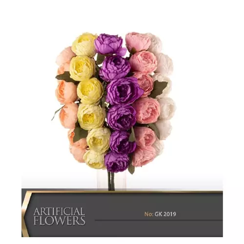 گل مصنوعی پیونی برند گلد کیش مدل 2019