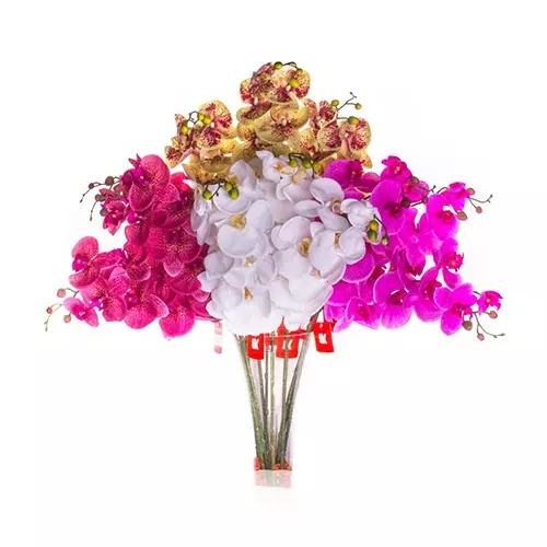 گل ارکیده لمسی میکس مدل  GK1519