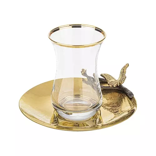 فنجان نعلبکی  طلایی 2 عددی Delaris مدل GK834026-1