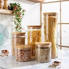 بانکه های پیرکس درب چوبی