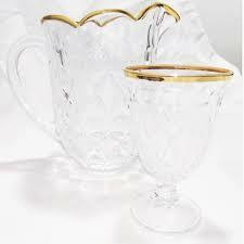 پارچ و گیلاس آنجلیکا لب طلایی برند ماجستی