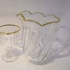 پارچ و گیلاس لب طلا تولیپ