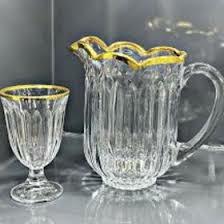 پارچ و گیلاس مدل جنوا لب طلا خارجی اصل