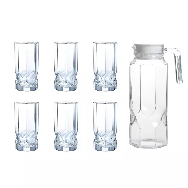 سرویس پارچ و لیوان 7 پارچه لومینارک مدل اکتیم دیاموند