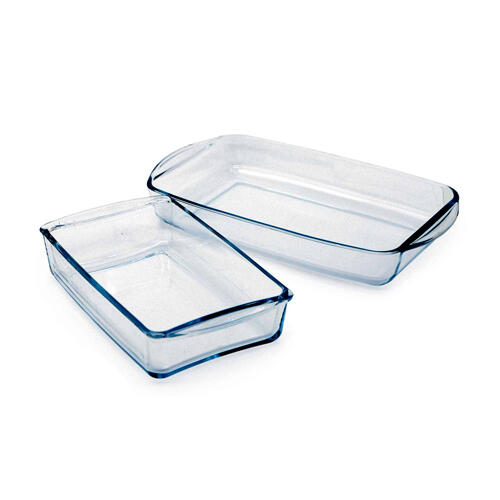 بورجام تابه مستطیل ست 1 + 1 عددی 1950 + 1320 سی سی sb (159190)