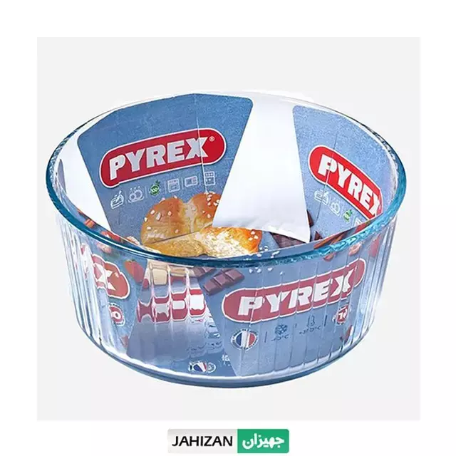 ظرف پیرکس گرد کیک پز مدل 833 (21 سانت)