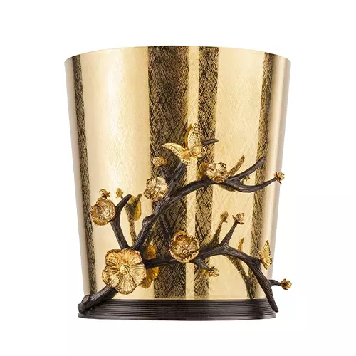 سطل برنجی طلایی طرح Delaris مدل GK834028-1