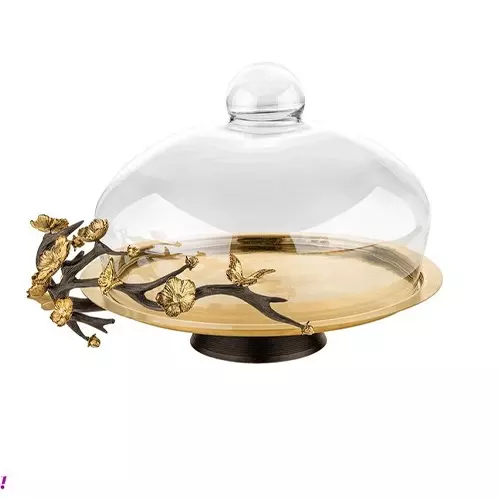 کیک خوری برنجی طلایی Delaris مدل GK834033-1