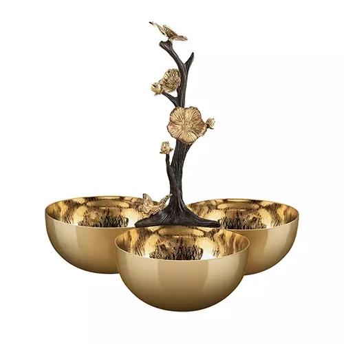 اردوخوری گرد طلایی Delaris مدل GK834041-1