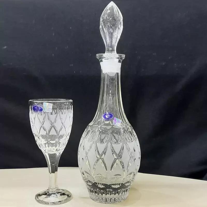 تنگ و جام شربت خوری کریستال آنجلیکا کد 3320 (هفت پارچه ) ساخت با کیفیت چین