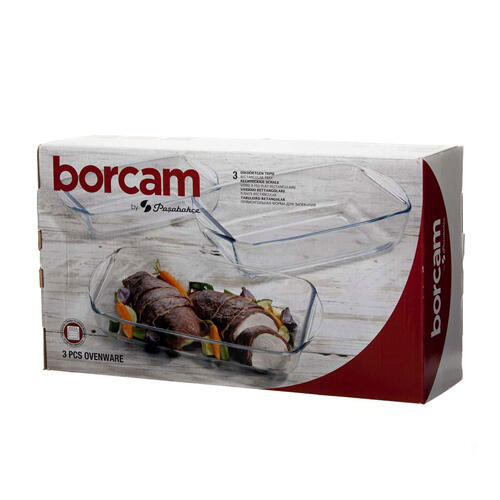 بورجام ست تابه مستطیل 3 عددی 1950+2750+1300 سی سی gb (159051)