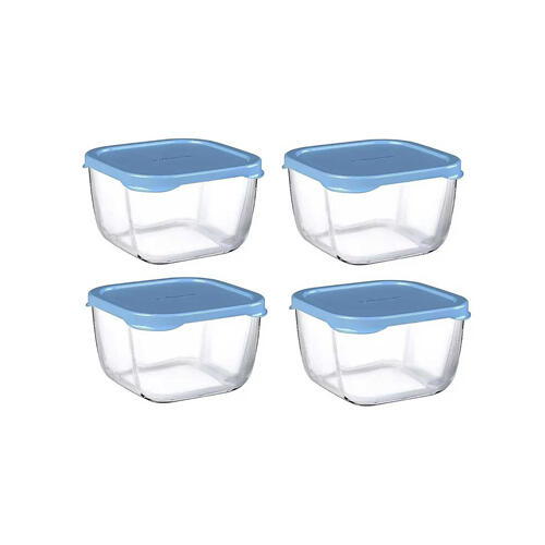 پاشاباغچه اسنوباکس ظرف نگهدارنده آبی 4 عددی 275 سی سی gb (53223)