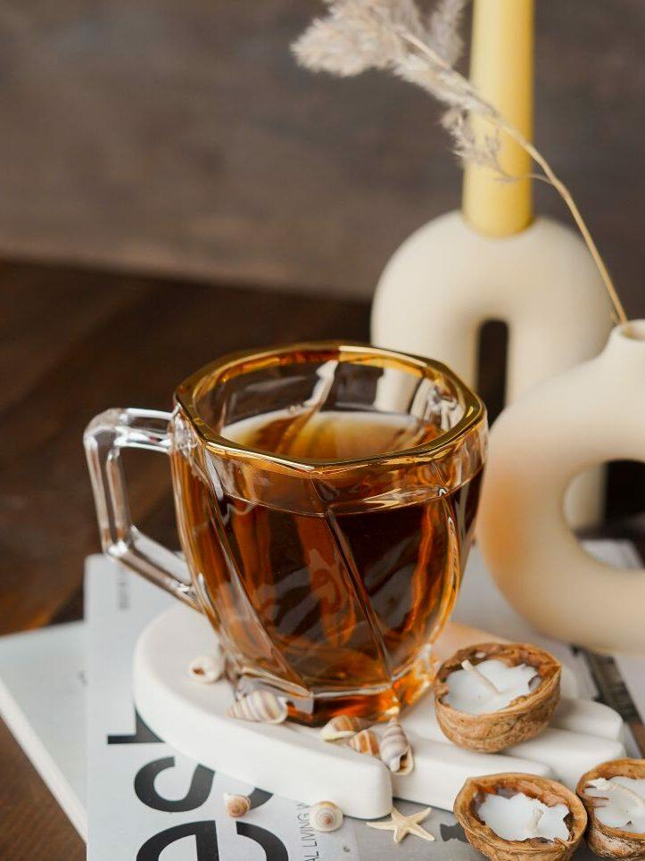 فنجان اسکوئر لب‌طلا