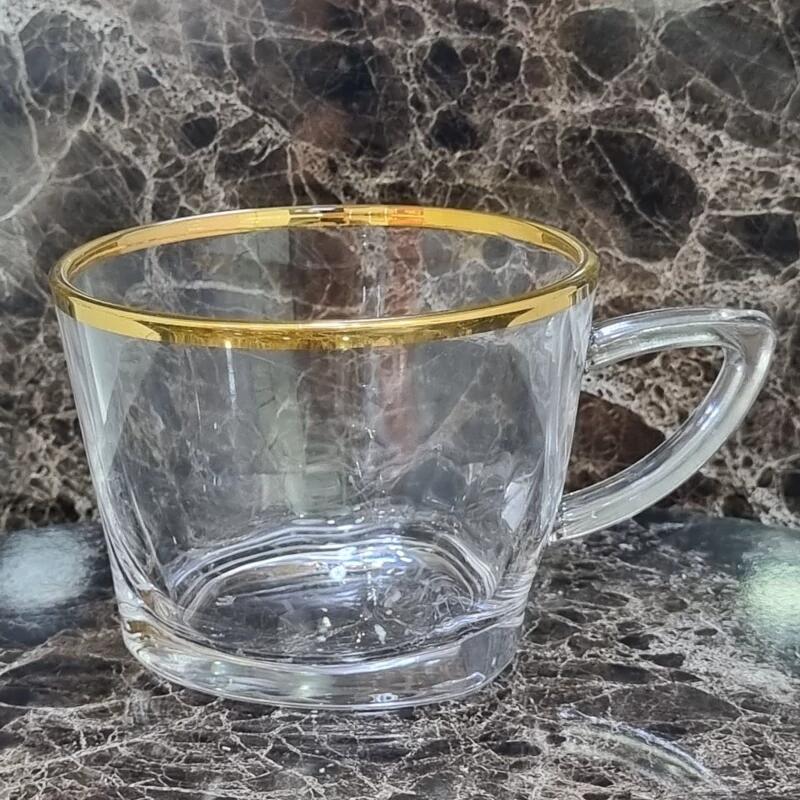 فنجان دلتا لب طلا کدB53 از برند بلینک مکس چین ( ست 6 عددی)